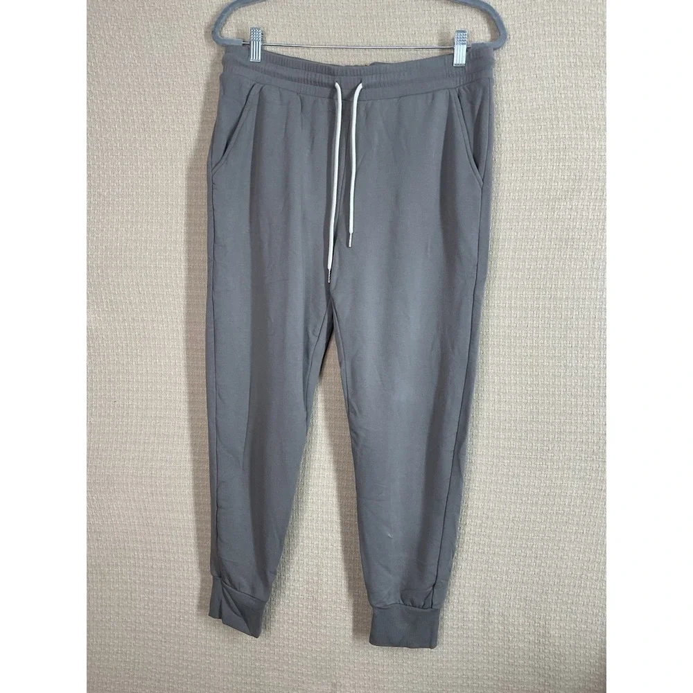 Be Love Womens Sweatpants Joggers Size Large Gray‎ Fleece Feeling Casual